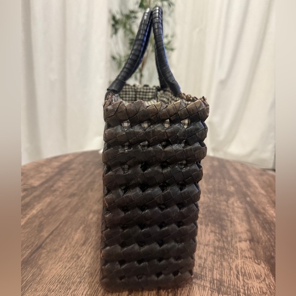 Esprit Brown and Black Tote Bag - Picture 3 of 11